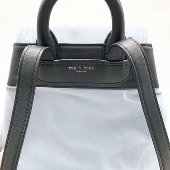 RAG & BONE Nylon & Leather Blue Mini Backpack  - Picture 5 of 9